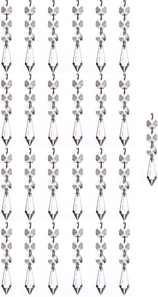 Lot De 25 Pièces De Lustre En Perles De Cristal Dream Catcher Suncatcher Pendentif Diy Home Garden Decor-Style10