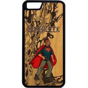 Coque en bois super geek iPhone 6 6S Plus silicone smartphone motif play dessin jeux video gamer comique gris portable texte - Publicité Coque en bois super geek iPhone 6 6S Plus silicone smartphone motif play dessin jeux video gamer comique gris portable texte - Publicité