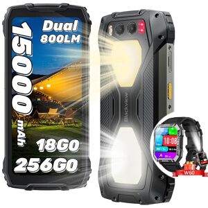 Blackview BV7300 Smartphone Robuste 6.67" 256Go 50MP 15000mAh Noir avec Smartwatch Blackview W60 - Publicité Blackview BV7300 Smartphone Robuste 6.67" 256Go 50MP 15000mAh Noir avec Smartwatch Blackview W60 - Publicité