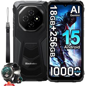 Blackview FORT 1 Smartphone Portable Incassable 6.56" 18Go+256Go 10000mAh Android 15 NFC Noir avec W50pro montre intelligente Noir - Publicité Blackview FORT 1 Smartphone Portable Incassable 6.56" 18Go+256Go 10000mAh Android 15 NFC Noir avec W50pro montre intelligente Noir - Publicité