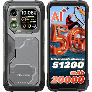5G Téléphone Portable Incassable Blackview XPLORE 1, 20000mAh Smartphone Android 15, 6.78" 16Go+512Go 64MP NFC Dual SIM GPS - Noir - Publicité 5G Téléphone Portable Incassable Blackview XPLORE 1, 20000mAh Smartphone Android 15, 6.78" 16Go+512Go 64MP NFC Dual SIM GPS - Noir - Publicité