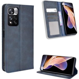 Étui Pour Xiaomi Poco X4 Nfc Fermeture Magnétique Cuir Pu Portefeuille - Bleu - Publicité Étui Pour Xiaomi Poco X4 Nfc Fermeture Magnétique Cuir Pu Portefeuille - Bleu - Publicité