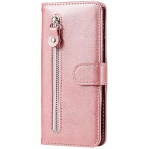 Étui Pour Xiaomi Poco X4 Pro 5g Fermeture Éclair Housse De Protection Cuir Supports De Fente Pour Carte - Couleur Rose - Publicité Étui Pour Xiaomi Poco X4 Pro 5g Fermeture Éclair Housse De Protection Cuir Supports De Fente Pour Carte - Couleur Rose - Publicité