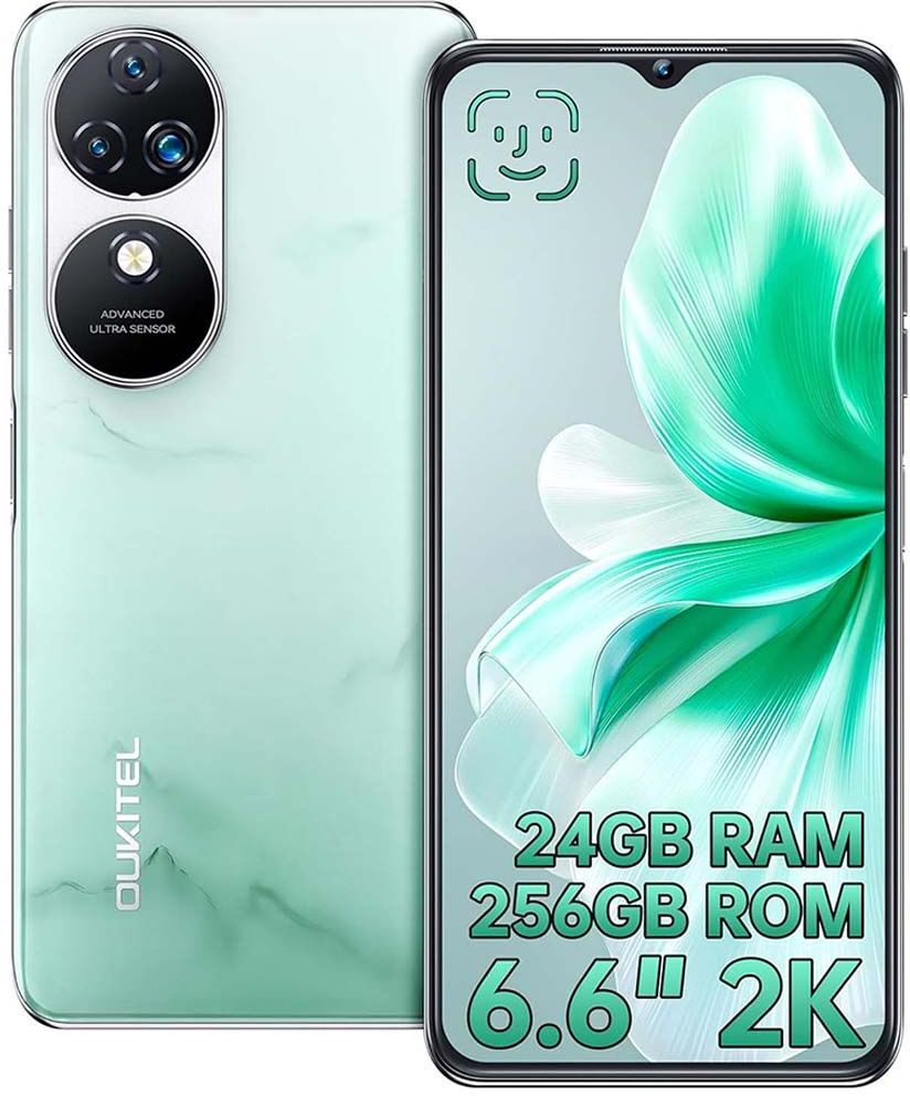 OUKITEL C38 24 Go + 256 Go / TF 1To 6.6