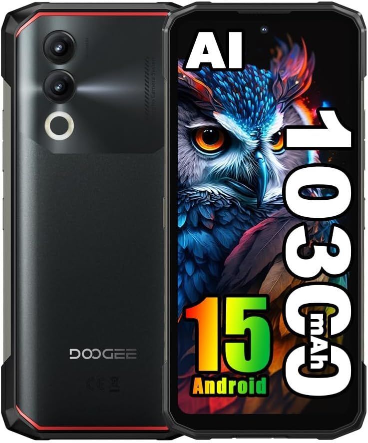 DOOGEE Blade 20 Incassable Android 15 10300 mAh/18W 20 Go + 128 Go / 2 To 4G 6.6