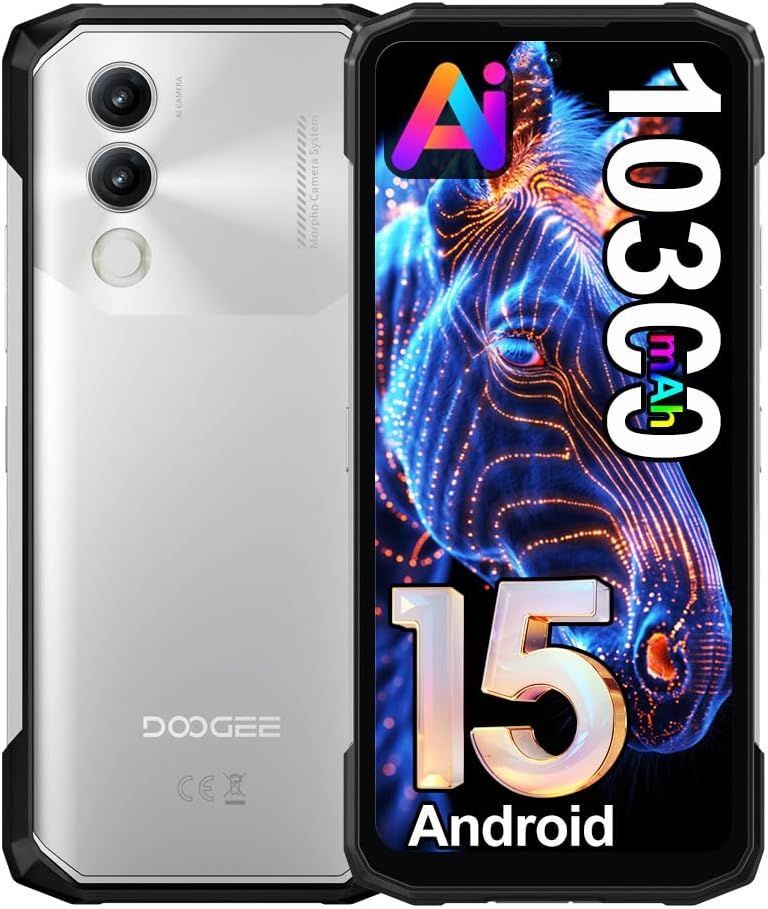 DOOGEE Blade 20 Incassable Android 15 10300 mAh/18W 20 Go + 128 Go / 2 To 4G 6.6
