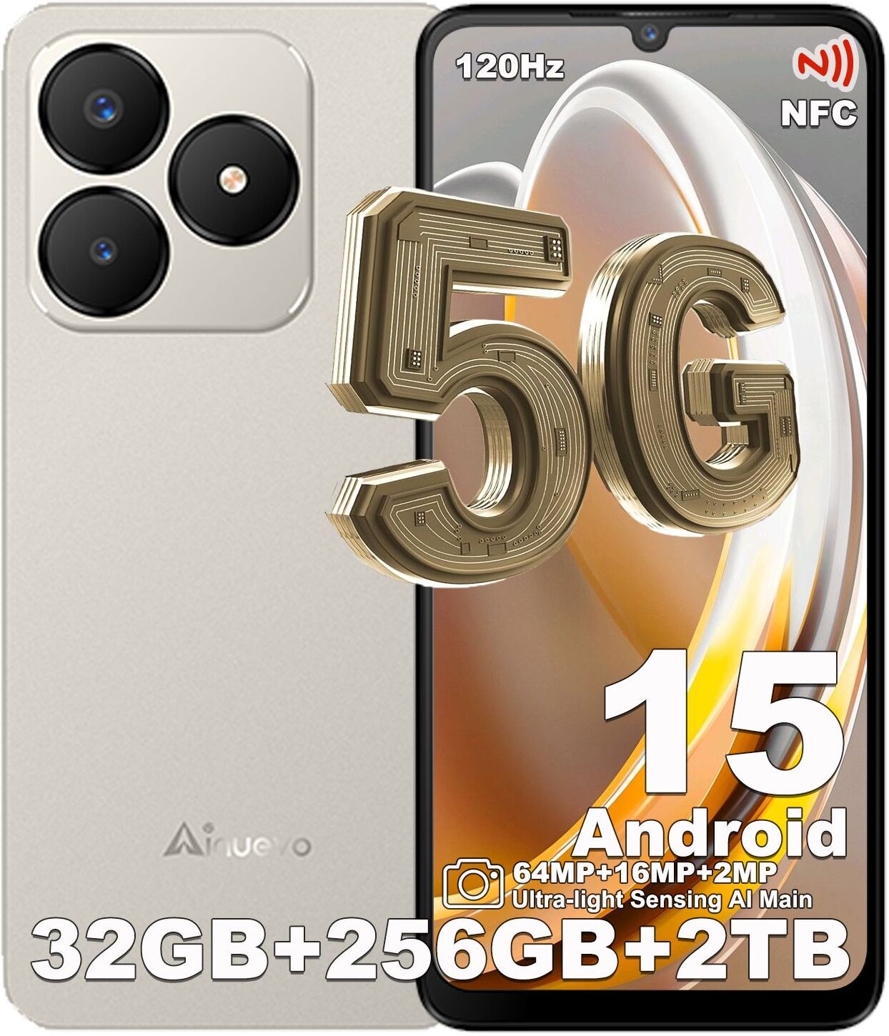 Doogee Neo S25 Pro 5G Téléphone Portable Android 15 Smartphone 32Go+256Go/2To 6,75