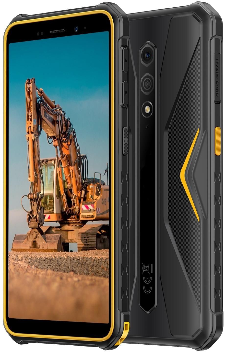Smartphone Robuste 4G 5.45 Pouces Android 13 3GB+32GB Déverrouillage Facial NFC Orange YONIS