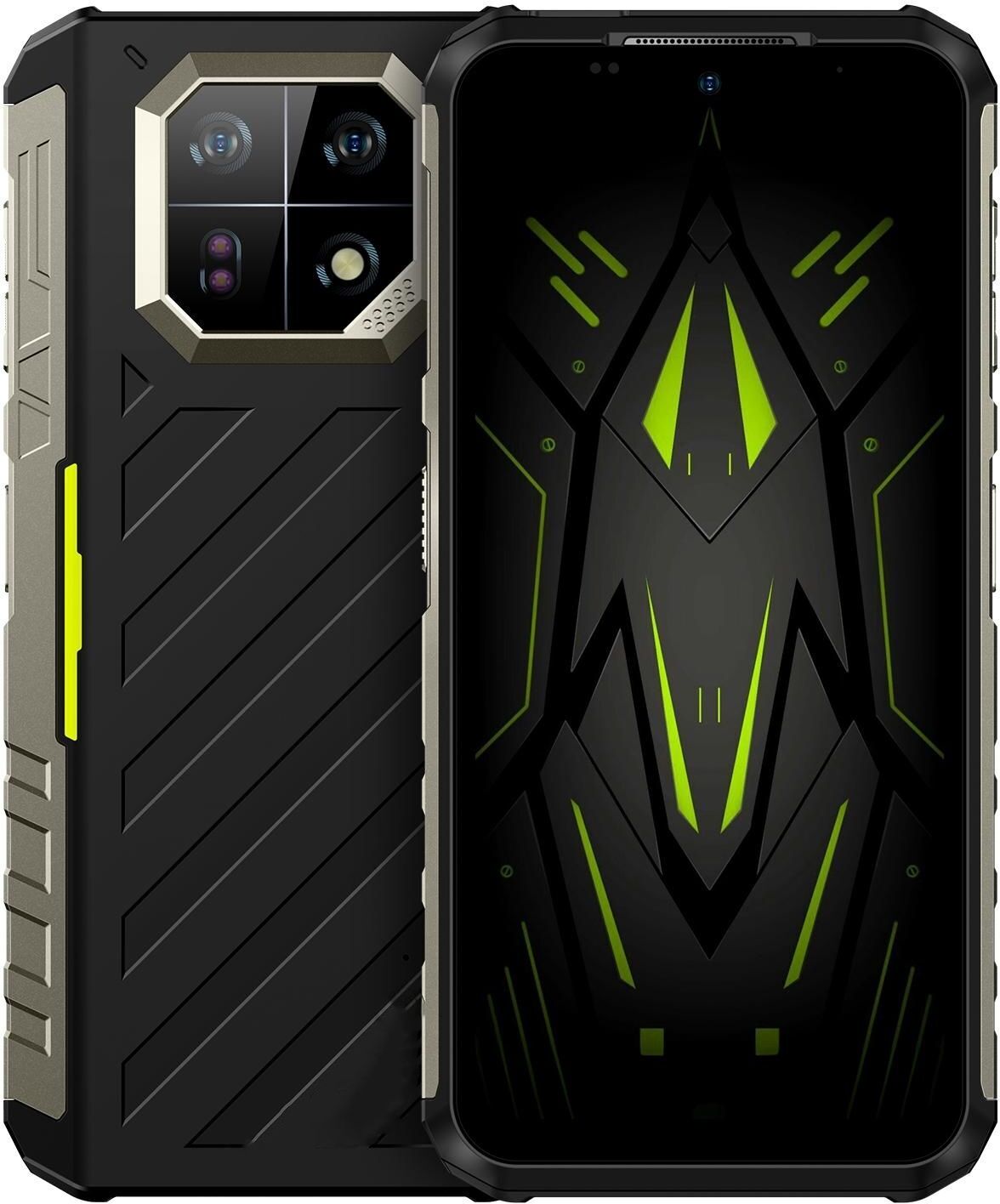 Smartphone Robuste 8GB+256GB IP68/IP69K Android 13 Écran 6.58 Pouces 64MP Caméra Vert YONIS