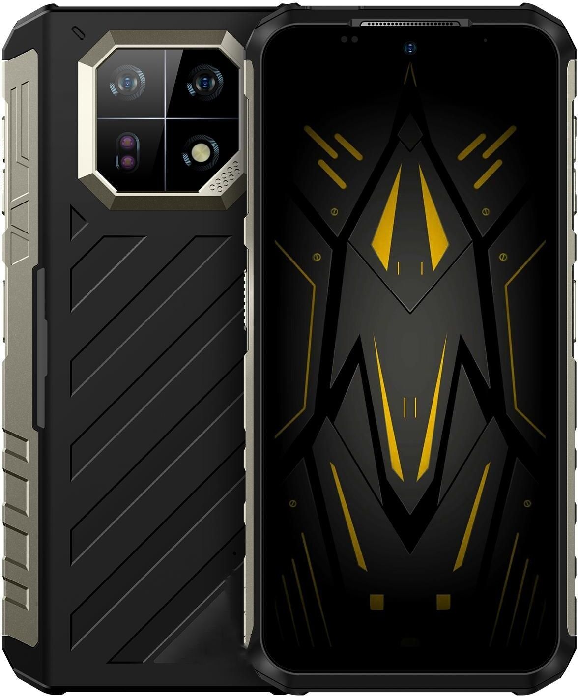 Smartphone Robuste 8GB+256GB IP68/IP69K Android 13 Écran 6.58 Pouces 64MP Caméra Noir YONIS