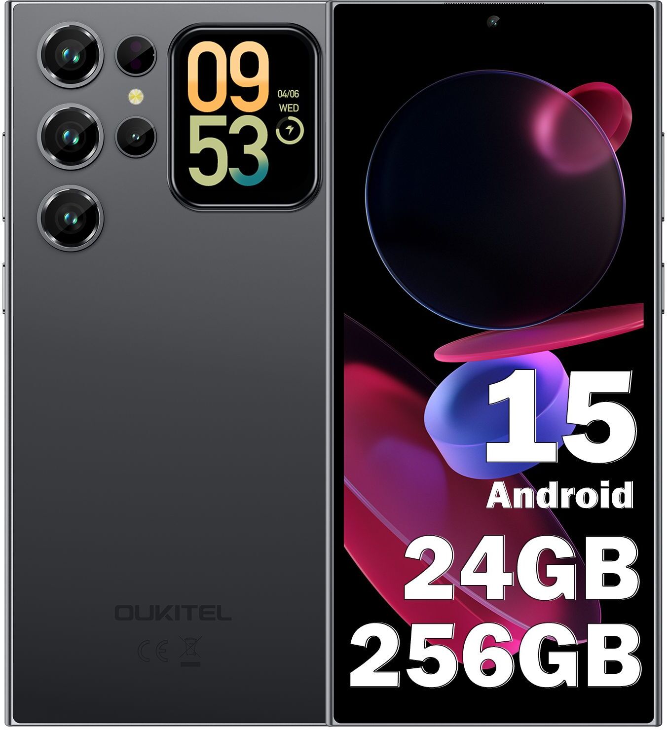 Smartphone Pas Cher OUKITEL C62 Pro 24GB+256GB 6,88