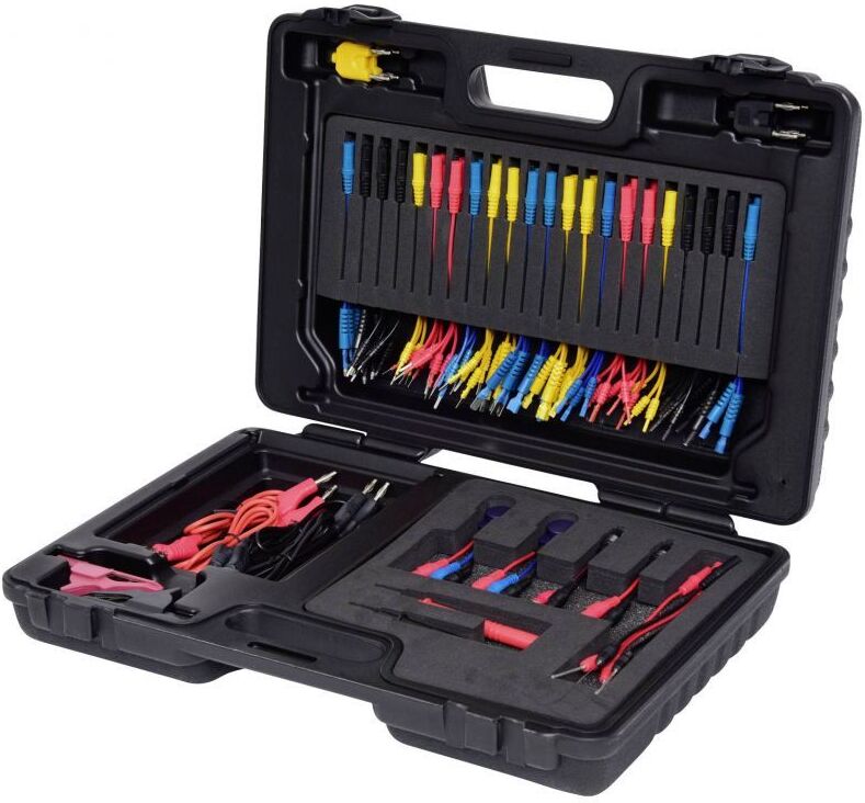 KS TOOLS Jeu de câbles de test et de mesure de diagnostic maître 12/24V, 92 pcs. (150.0950)