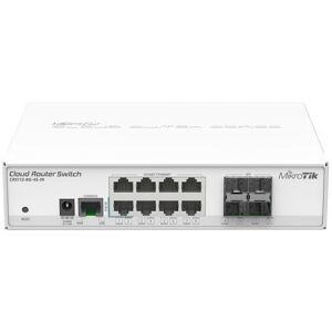 MikroTik CRS112-8G-4S-IN L3 Gigabit Ethernet (10/100/1000) Power over Ethernet (PoE) Commutateur blanc - Commutateur réseau (L3, Gigabit Ethernet (10/100/1000), Power over Ethernet (PoE)) - Publicité MikroTik CRS112-8G-4S-IN L3 Gigabit Ethernet (10/100/1000) Power over Ethernet (PoE) Commutateur blanc - Commutateur réseau (L3, Gigabit Ethernet (10/100/1000), Power over Ethernet (PoE)) - Publicité