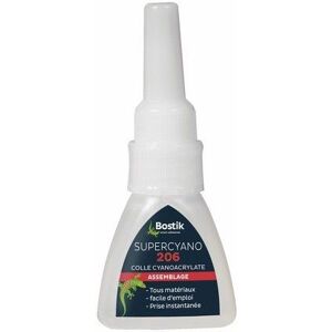 Colle polyvalente - instantanée - 20gr - Supercyano 206 BOSTIK - Publicité Colle polyvalente - instantanée - 20gr - Supercyano 206 BOSTIK - Publicité