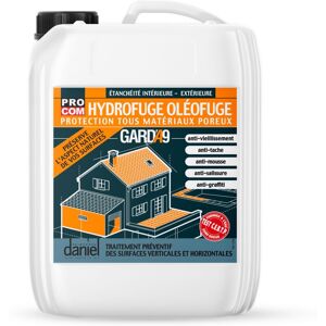 PRO COM Imperméabilisant hydrofuge oléofuge anti tâches GARDA9 - Terrasse, sol, mur, façade, toiture, PROCOM 5 litres - Publicité PRO COM Imperméabilisant hydrofuge oléofuge anti tâches GARDA9 - Terrasse, sol, mur, façade, toiture, PROCOM 5 litres - Publicité