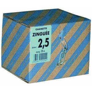 Chaînes droites maillons longs en acier zingué-32 x 8 mm CHAUBEYRE - Publicité Chaînes droites maillons longs en acier zingué-32 x 8 mm CHAUBEYRE - Publicité