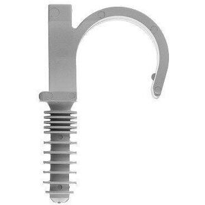 100 collier cheville RAMCLIP Simple gris pour tube Nu Ø20 - Publicité 100 collier cheville RAMCLIP Simple gris pour tube Nu Ø20 - Publicité