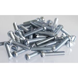 AERZETIX C58322 - Lot De 30 Vis M5X8 Mm À Métaux À Tête Cylindrique Et Empreinte Fendue Sl - Pour Boulon D'Assemblage - Din 84 - En Acier Zingué - Couleur : Argent - Publicité AERZETIX C58322 - Lot De 30 Vis M5X8 Mm À Métaux À Tête Cylindrique Et Empreinte Fendue Sl - Pour Boulon D'Assemblage - Din 84 - En Acier Zingué - Couleur : Argent - Publicité