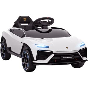 Aiyaplay Voiture Électrique Enfant Lamborghini Lanzador 12v 4km/H Max. Télécommande Effets Sonores Lumineux Blanc - Publicité Aiyaplay Voiture Électrique Enfant Lamborghini Lanzador 12v 4km/H Max. Télécommande Effets Sonores Lumineux Blanc - Publicité