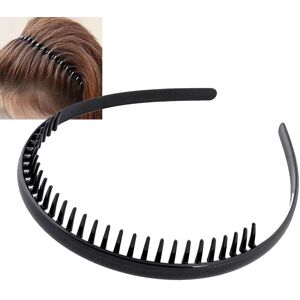 Serre-Tête Noir Ondulé Unisexe Pour Hommes Et Femmes, Accessoires De