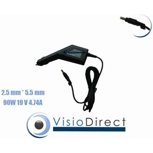 Alimentation Chargeur voiture auto sur prise allume cigare pour ordinateur portable TOSHIBA Satellite L300-12K - Visiodirect - - Publicité Alimentation Chargeur voiture auto sur prise allume cigare pour ordinateur portable TOSHIBA Satellite L300-12K - Visiodirect - - Publicité
