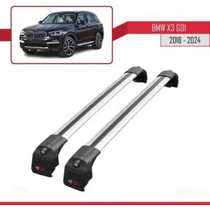 Barres De Toit - Ace-2 - Compatible Bmw X3 (G01) 2018-2024 - Aluminium Gris - Charge Utile < 300 Kg - Publicité Barres De Toit - Ace-2 - Compatible Bmw X3 (G01) 2018-2024 - Aluminium Gris - Charge Utile < 300 Kg - Publicité
