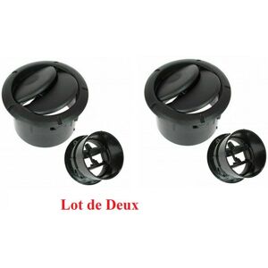 Deux Grilles De Ventilations Centrales Noire - Dacia Logan 1.6 09/2004-09/2012 - Publicité Deux Grilles De Ventilations Centrales Noire - Dacia Logan 1.6 09/2004-09/2012 - Publicité