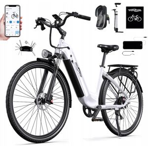 Vélo Électrique Onesport Ot05 Pro, Moteur 250 W, Batterie 22,5 Ah, Pneu 700c*50c, Capteur De Couple, Frein Hydraulique - Blanc - Publicité Vélo Électrique Onesport Ot05 Pro, Moteur 250 W, Batterie 22,5 Ah, Pneu 700c*50c, Capteur De Couple, Frein Hydraulique - Blanc - Publicité