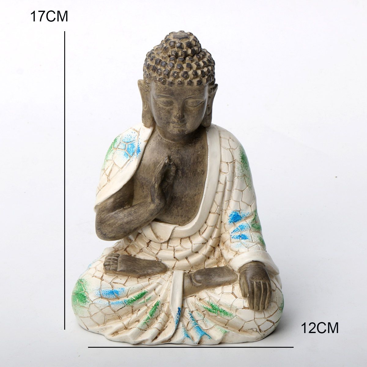 Statue de Bouddha en Méditation,Sculpture du Vermont Buda,Décoration de la Maison pour Jardin,Cour,Art,Bureau,Porche,Ornements d'Extérieur - Type Sitting Buddha