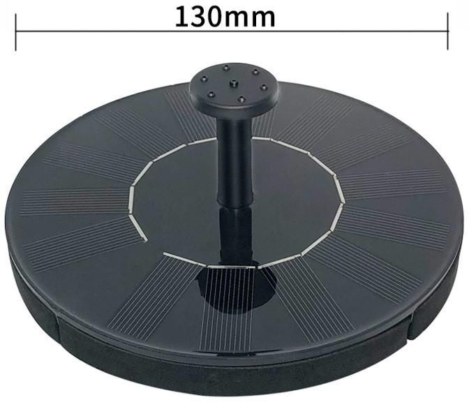 Fontaine Solaire Flottante Pour Piscine D'extérieur,Petit Paysage - Type Rond Noir 13cm