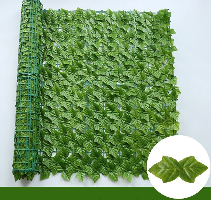 Haie De Lierre Artificielle,Panneaux De Clôture En Cuir Oral Elu Vert,Faux Écran De Confidentialité Pour La Maison,Jardin Extérieur,Décoration De Délégations,50x200cm - Type Green Grape-100x100cm