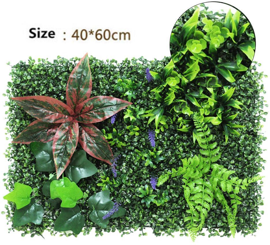 Herbe Verte Artificielle 40x60cm,Plante De Pelouse En Plastique,Fond De Salle,Plante Simulée,Décoration De Pelouse Artificielle,Décoration Murale De Maison #B