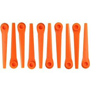 vhbw 10x Lames compatible avec Gardena 8841 AccuCut 450Li, 9823 EasyCut Li-18/23R taille gazon - Lames de rechange, orange, plastique - Publicité vhbw 10x Lames compatible avec Gardena 8841 AccuCut 450Li, 9823 EasyCut Li-18/23R taille gazon - Lames de rechange, orange, plastique - Publicité