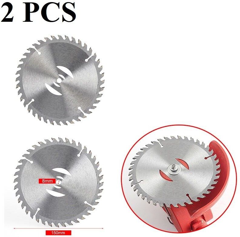 de la lame de tondeuse à gazon en métal,150mm,40 dents,accessoire adapté pour outil électrique de jardin - Type 2 PCS