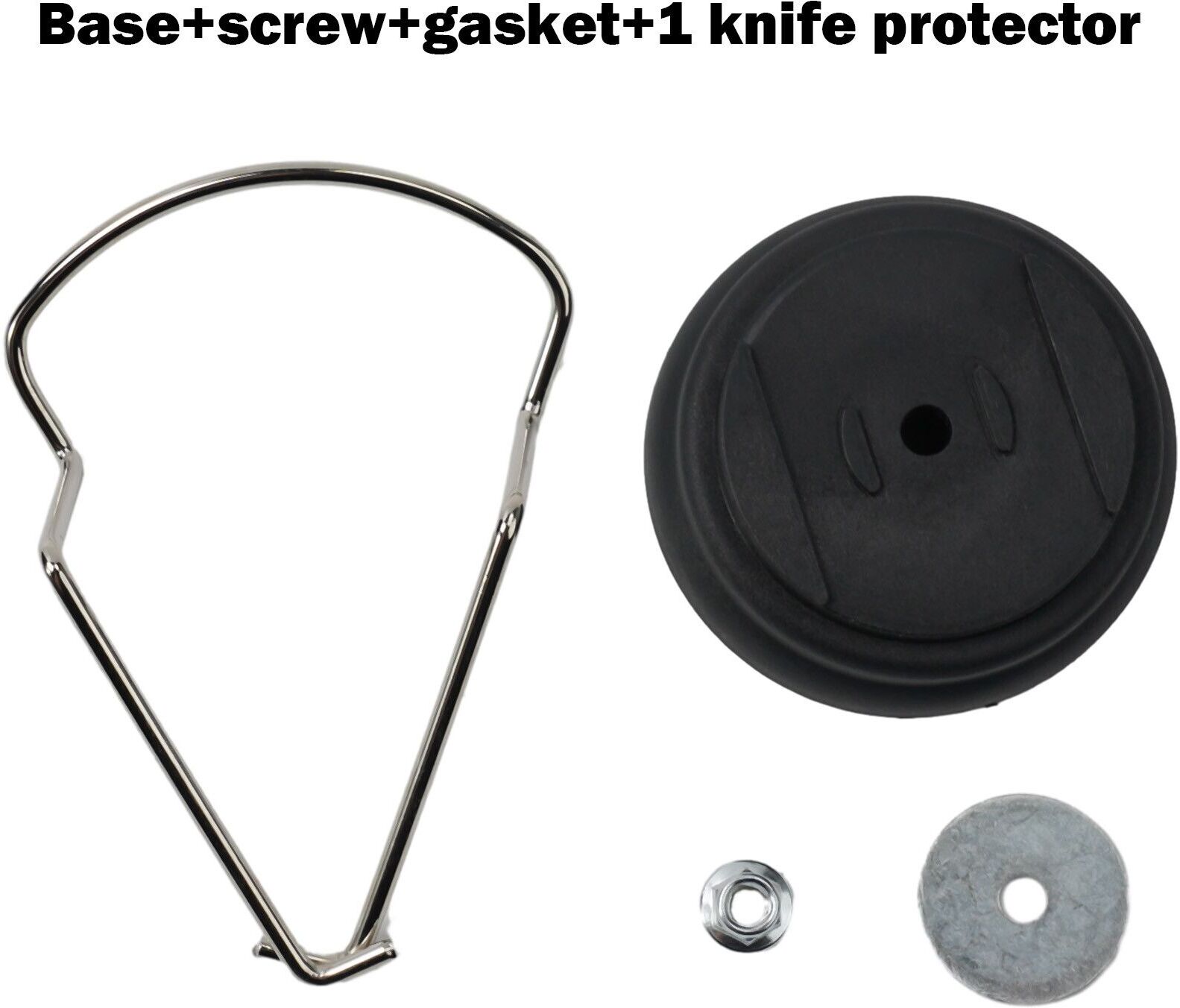 Joint de protection en plastique opaque pour tondeuse à gazon,écrou de batterie au lithium noir,pièces de tondeuse à gazon,scènes de jardin - Type Black