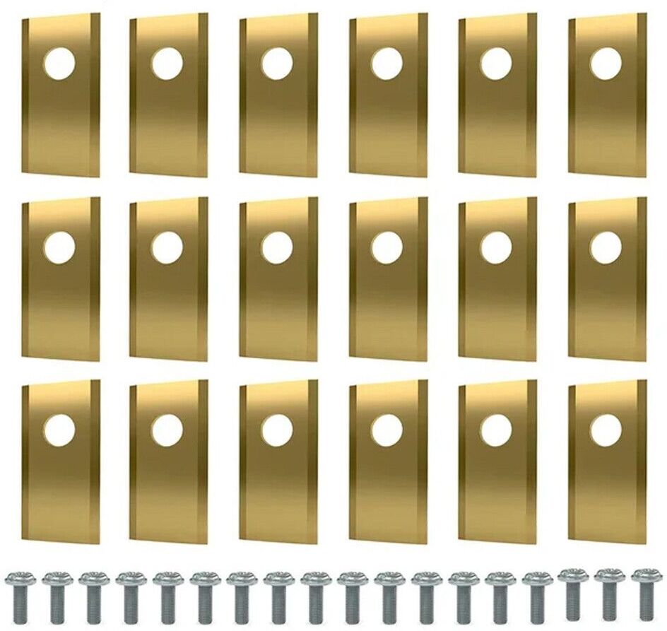 Ensemble de lames de rechange pour tondeuse à gazon,en acier inoxydable,pour Worx Landroid,robotique,18 pièces - Type Gold