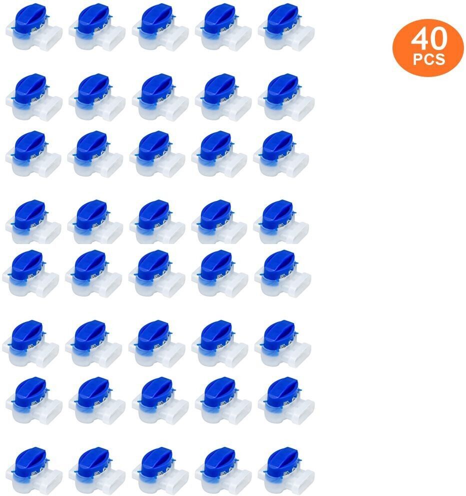 Connecteurs de Tondeuse à Gazon Robotique,Borne de Câble Électrique,3 Broches,100,pour Gardena Husqvarna Worx Robomow,314-10 Pièces - Type 40PCS
