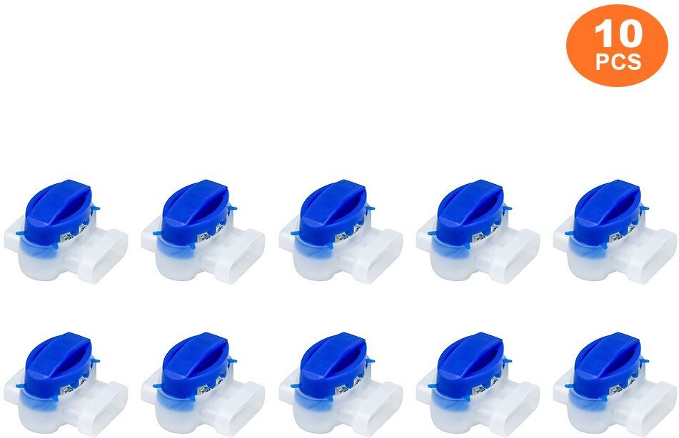 Connecteurs de Tondeuse à Gazon Robotique,Borne de Câble Électrique,3 Broches,100,pour Gardena Husqvarna Worx Robomow,314-10 Pièces - Type 10PCS