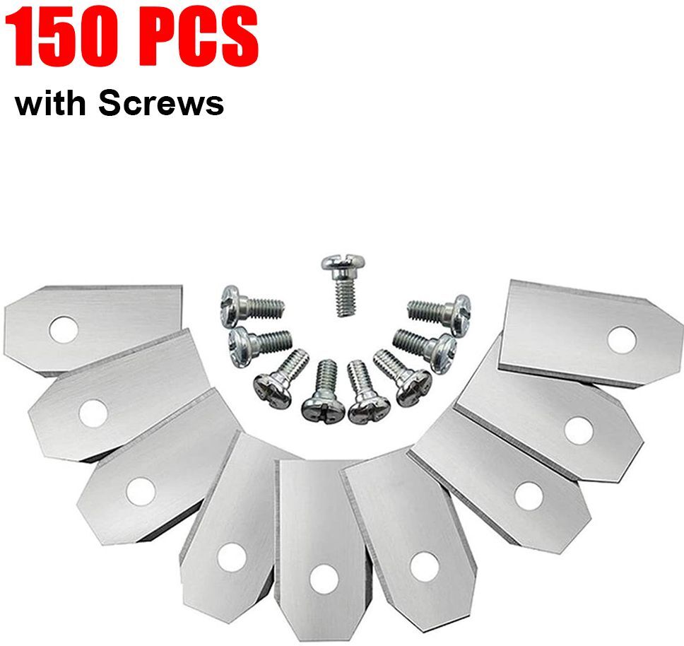Coupe-fil en acier inoxydable avec vis pour Husqvarna Automower/Gardena,pour réparation de tondeuse à gazon robotique,18 à 150 pièces - Type 150 PCS Silver
