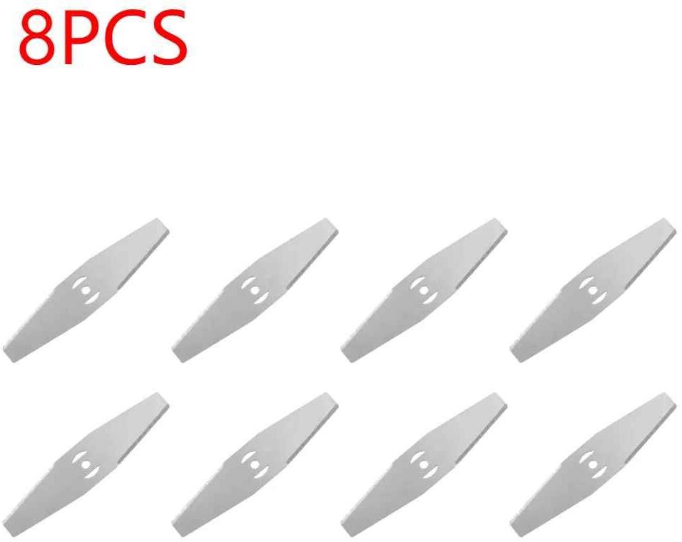 Tête de Tondeuse à Gazon avec Lame de Rechange en Métal,Scie de Rechange,Raccords pour Outil Électrique de Jardin Domestique,150mm - Type 8pcs Mower Blade