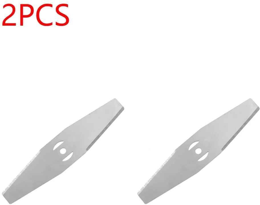 Tête de Tondeuse à Gazon avec Lame de Rechange en Métal,Scie de Rechange,Raccords pour Outil Électrique de Jardin Domestique,150mm - Type 2pcs Mower Blade