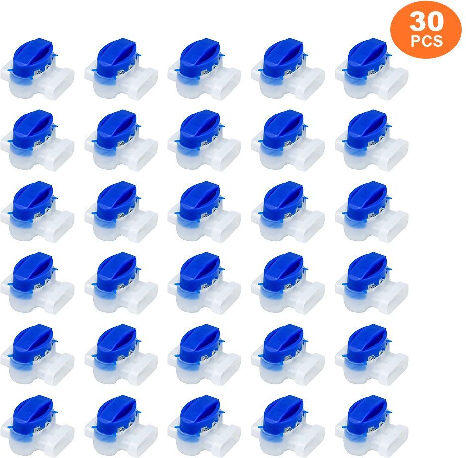 Connecteur de câble pour tondeuse à gazon robotique,connecteurs de fil IDC 100,borne électrique à 3 broches,314 à 10 pièces - Type 30PCS