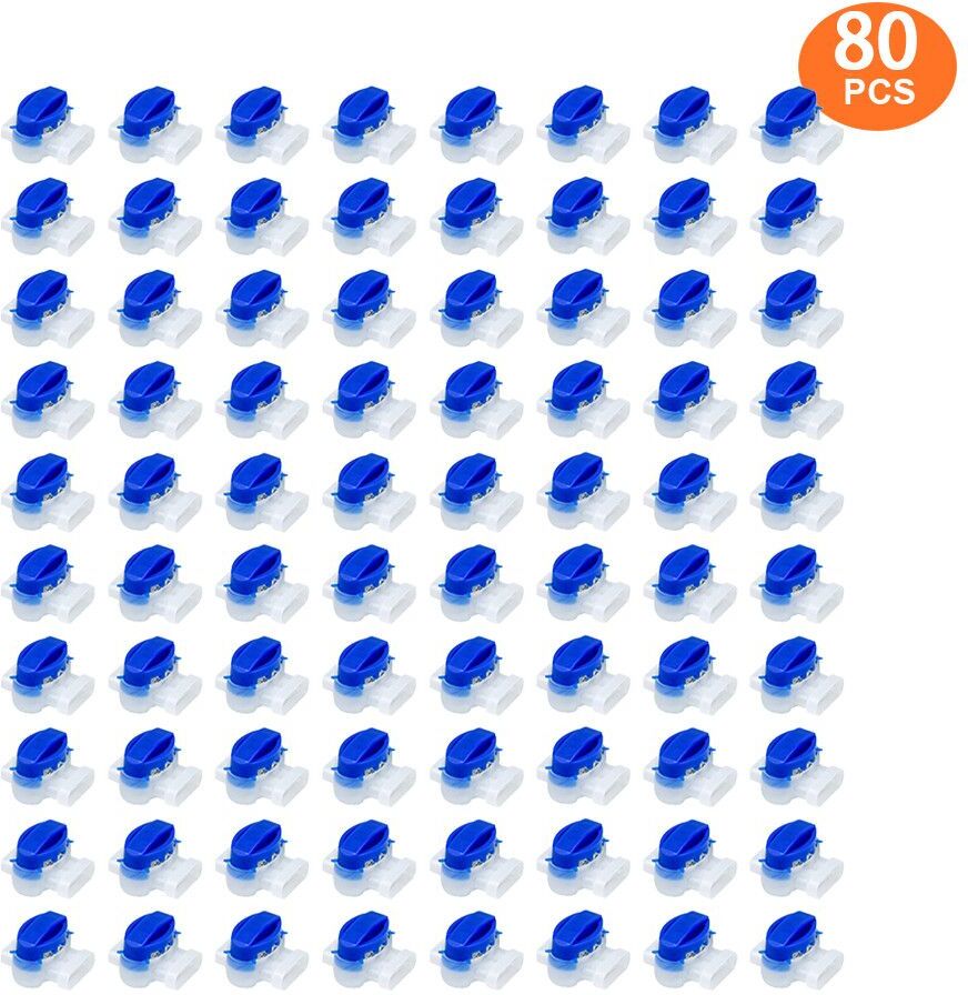 Connecteur de câble pour tondeuse à gazon robotique,connecteurs de fil IDC 100,borne électrique à 3 broches,314 à 10 pièces - Type 80PCS #A