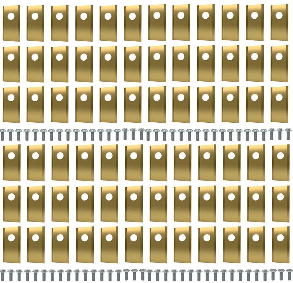 Lame de coupe de tondeuse à gazon en acier inoxydable,avec Kit de vis de pour Husqvarna Automower/Gardena,pièce de tondeuse à gazon robotisée - Type Gold 72PCS