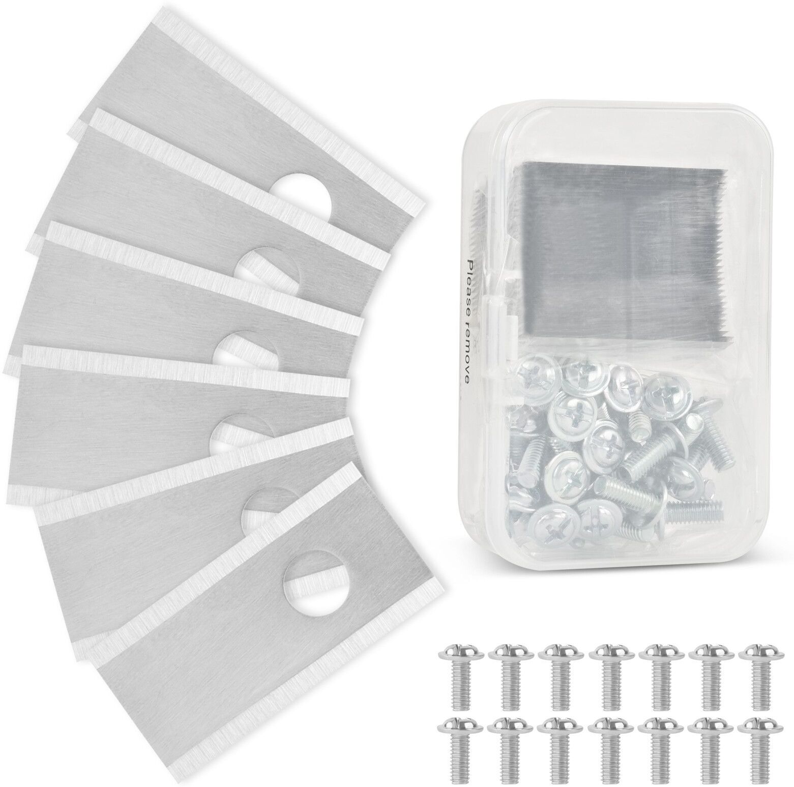Pièce de rechange pour robot tondeuse à gazon Worx LandX550,en titane,36x18x0.9mm,30 pièces