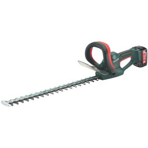 Metabo Taille-haie sans fil AHS 18-55 V, carton, 18V 2x4Ah Li-Ion + ASC 55 - 600463000 - Publicité