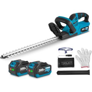 Yofidra-Taille-haies électrique Taille Haie longueur de la lame 510 mm, pas de la lame 15 mm,Avec 2 batteries et un chargeur - Publicité Yofidra-Taille-haies électrique Taille Haie longueur de la lame 510 mm, pas de la lame 15 mm,Avec 2 batteries et un chargeur - Publicité