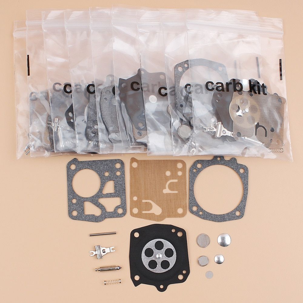 Kit de réparation de diaphragme de carburateur pour Jonsered 625, 630, 670 Stihl 031 AV, pièces de tronçonneuse, 10 pièces/lot