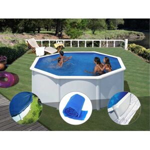 Gre Kit piscine acier blanc Gré Fidji ronde 3,20 x 1,22 m + Bâche hiver + Bâche à bulles + Tapis de sol - Publicité Gre Kit piscine acier blanc Gré Fidji ronde 3,20 x 1,22 m + Bâche hiver + Bâche à bulles + Tapis de sol - Publicité