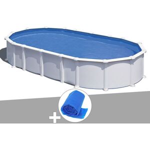 Gre Kit piscine acier blanc Gré Atlantis ovale 10,20 x 5,75 x 1,32 m + Bâche à bulles - Publicité Gre Kit piscine acier blanc Gré Atlantis ovale 10,20 x 5,75 x 1,32 m + Bâche à bulles - Publicité